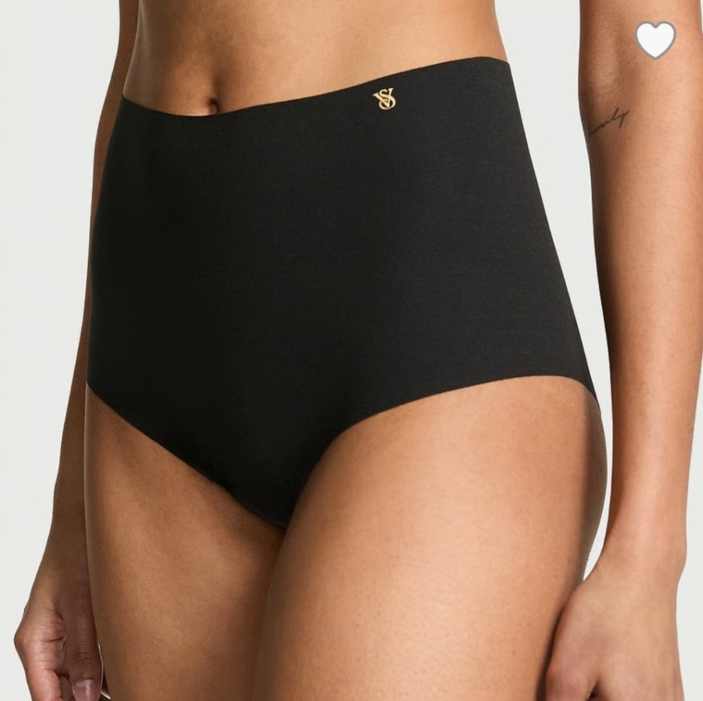 🖤(2)NWT Victoria's Secret No Show Modern Brief Panty Black Size Medium